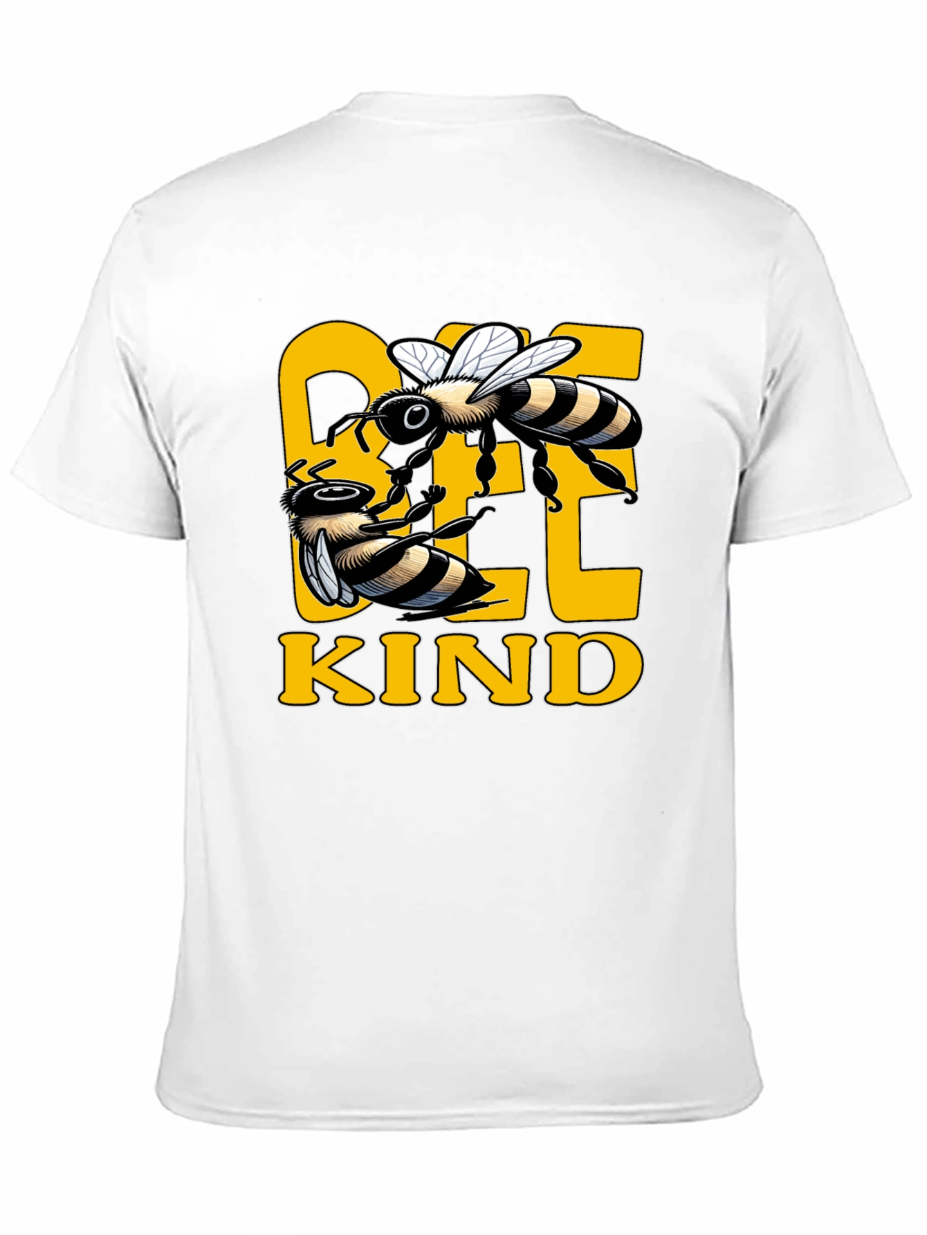 Bee Kind Graphic Tee - Black Cotton T-Shirt