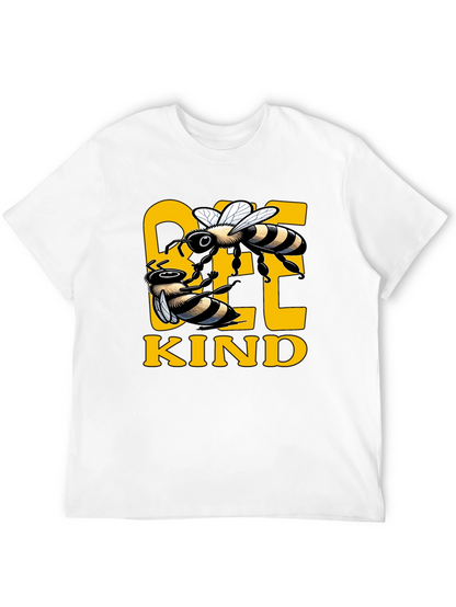 Bee Kind Graphic Tee - Black Cotton T-Shirt