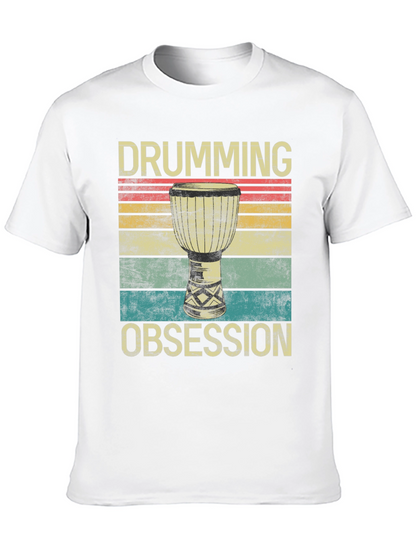 Drumming Obsession Retro T-Shirt