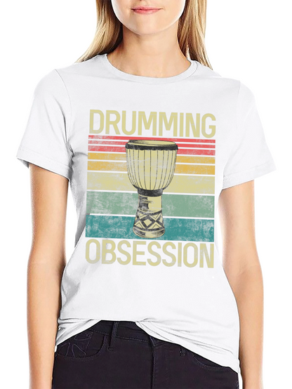 Drumming Obsession Retro T-Shirt