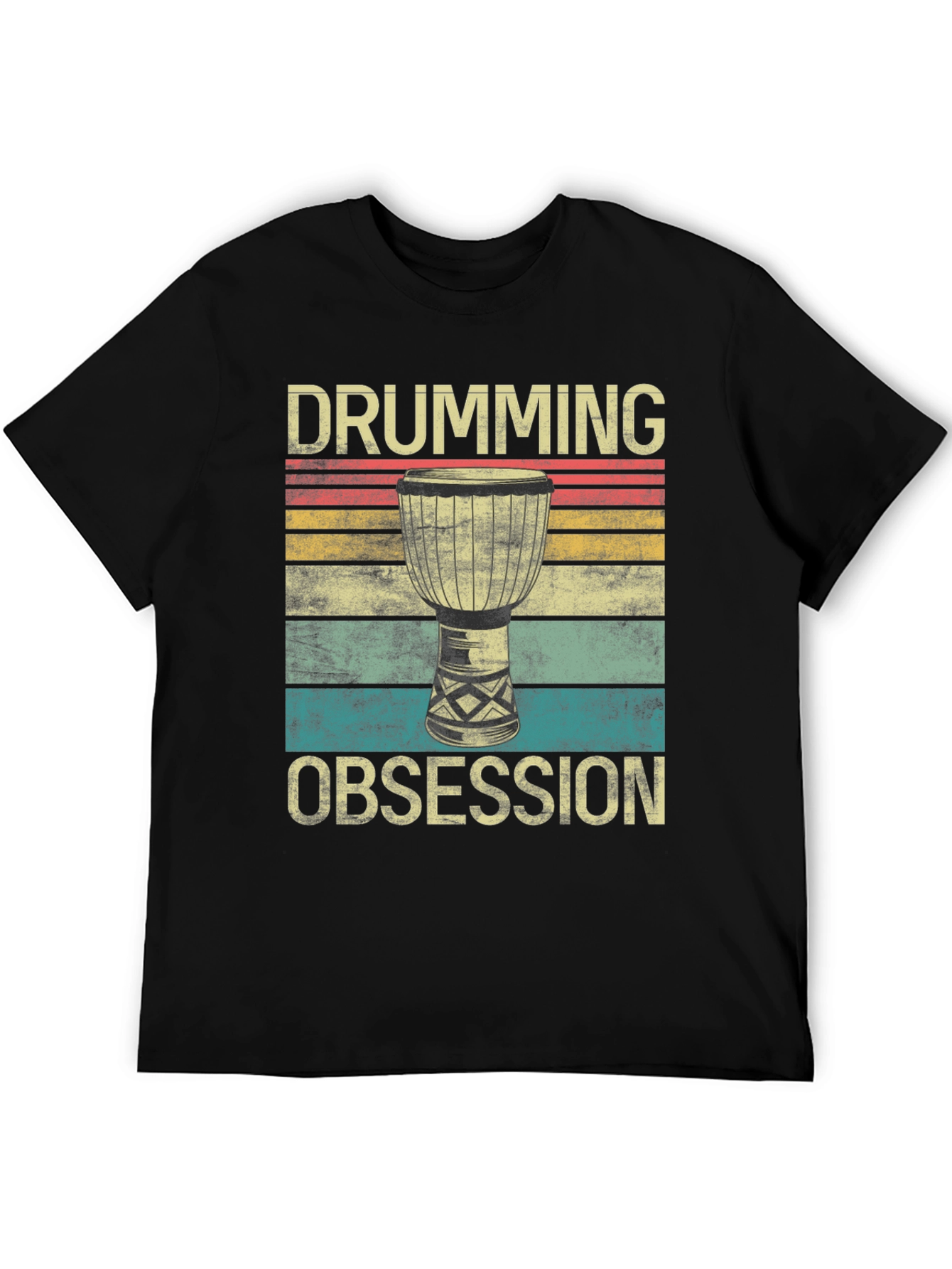 Drumming Obsession Retro T-Shirt