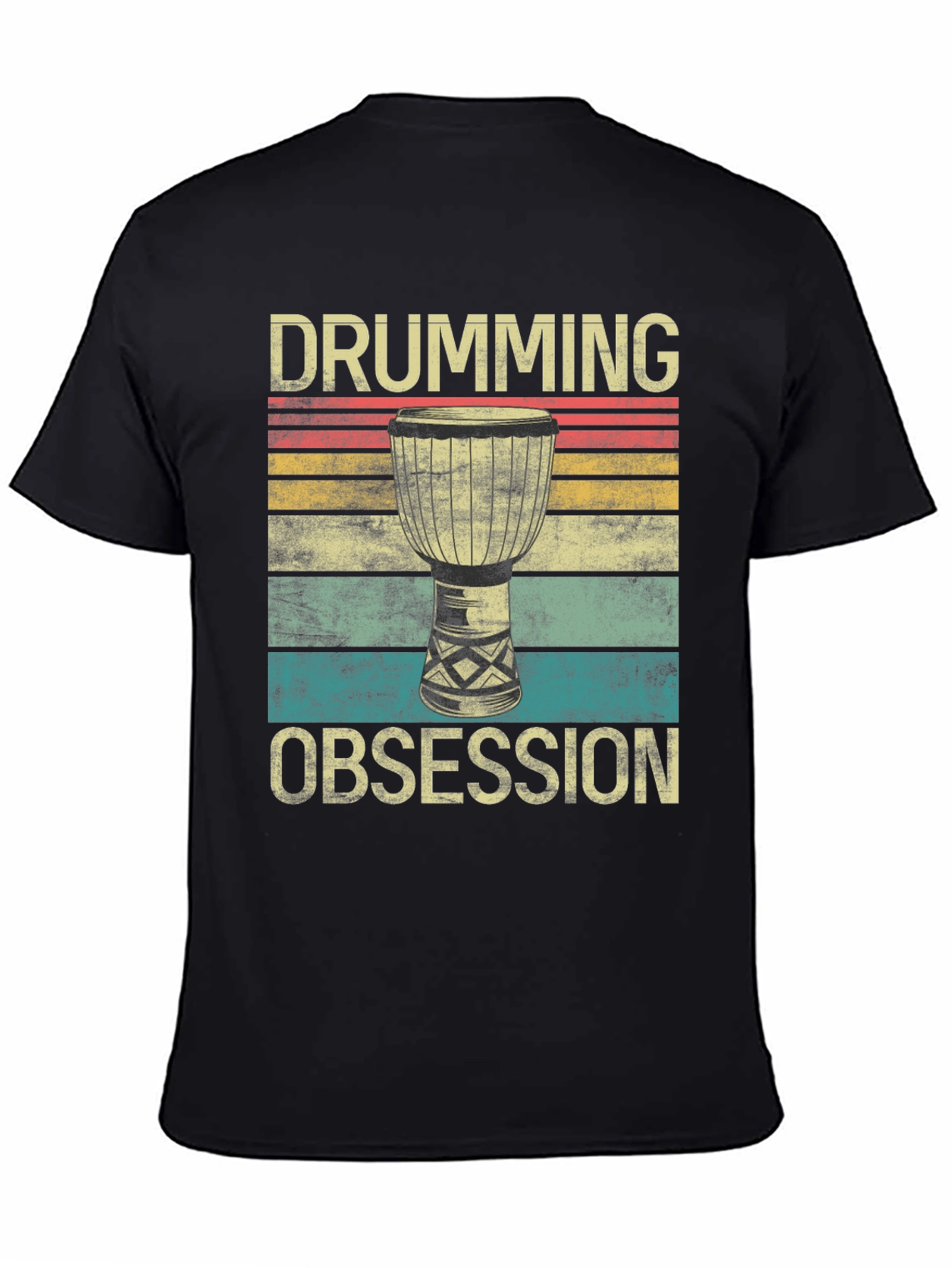 Drumming Obsession Retro T-Shirt