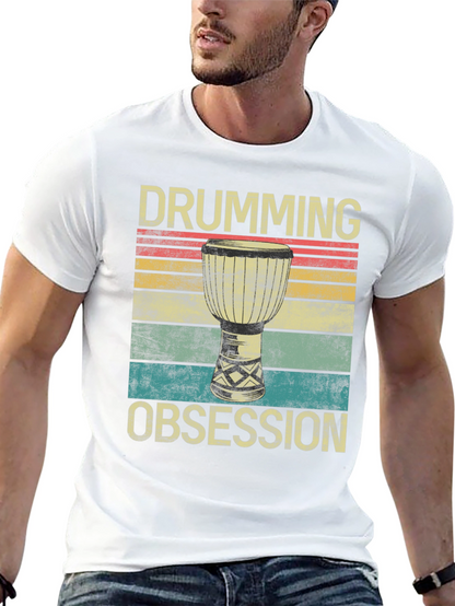 Drumming Obsession Retro T-Shirt