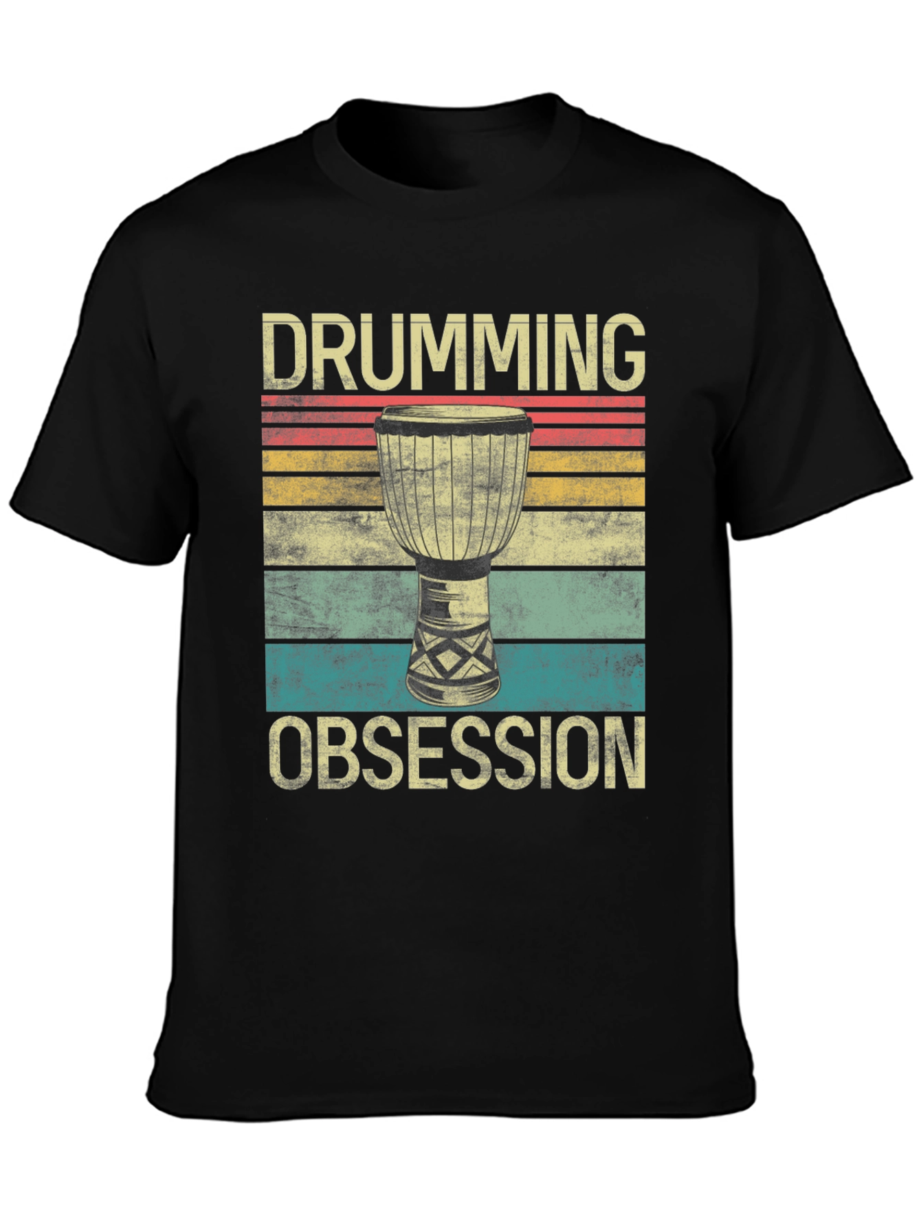 Drumming Obsession Retro T-Shirt