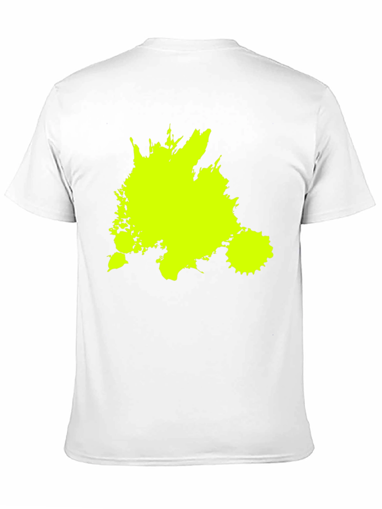 Neon Splatter Black Tee - Unique Graphic Print