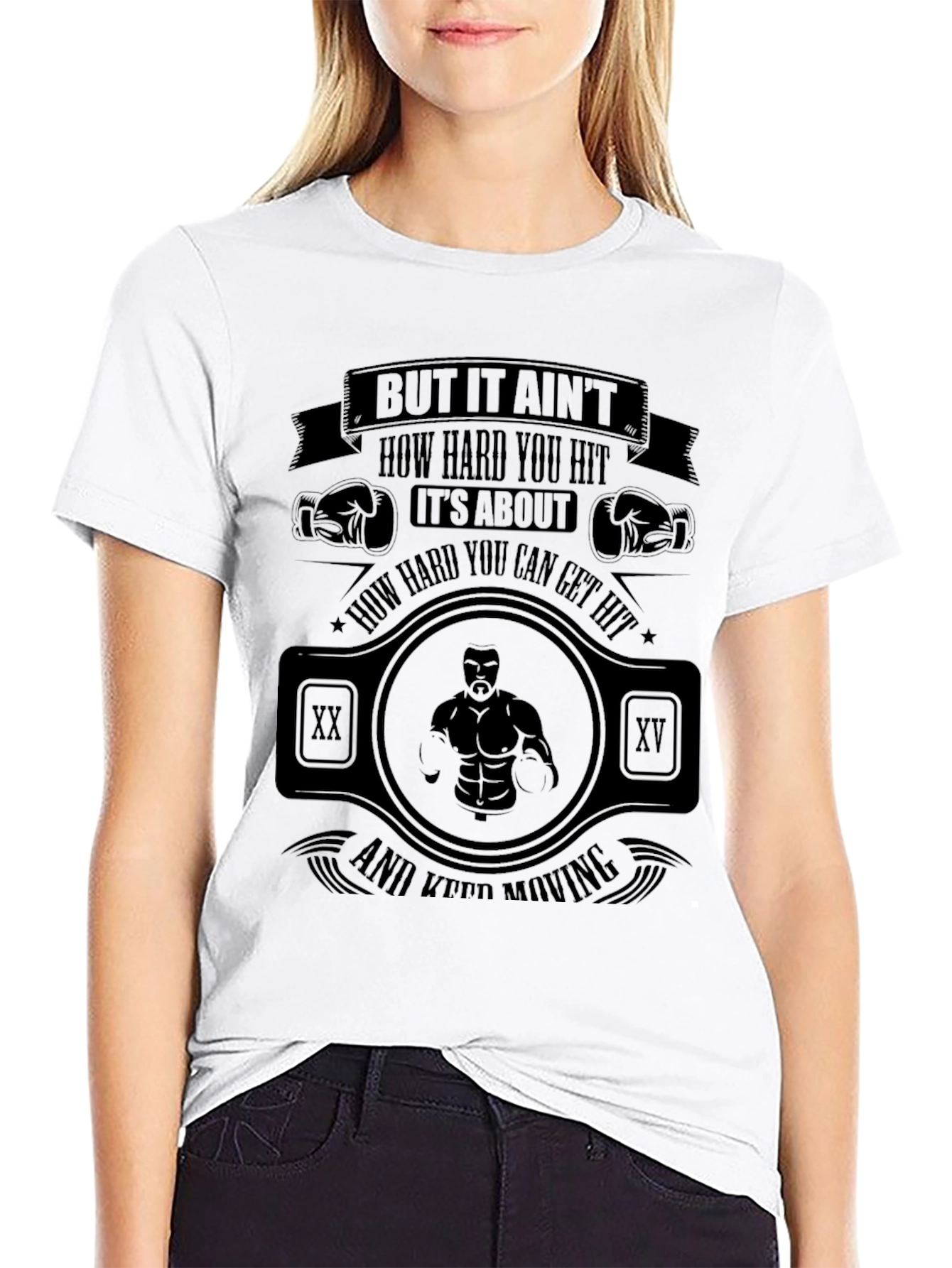 Motivational Boxing T-Shirt: Rocky Quote