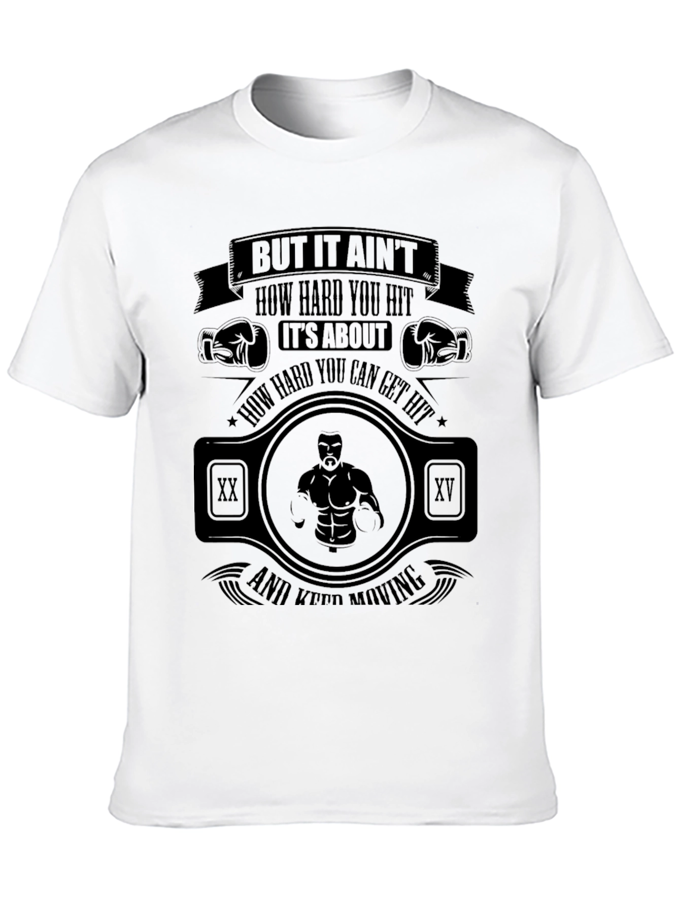 Motivational Boxing T-Shirt: Rocky Quote