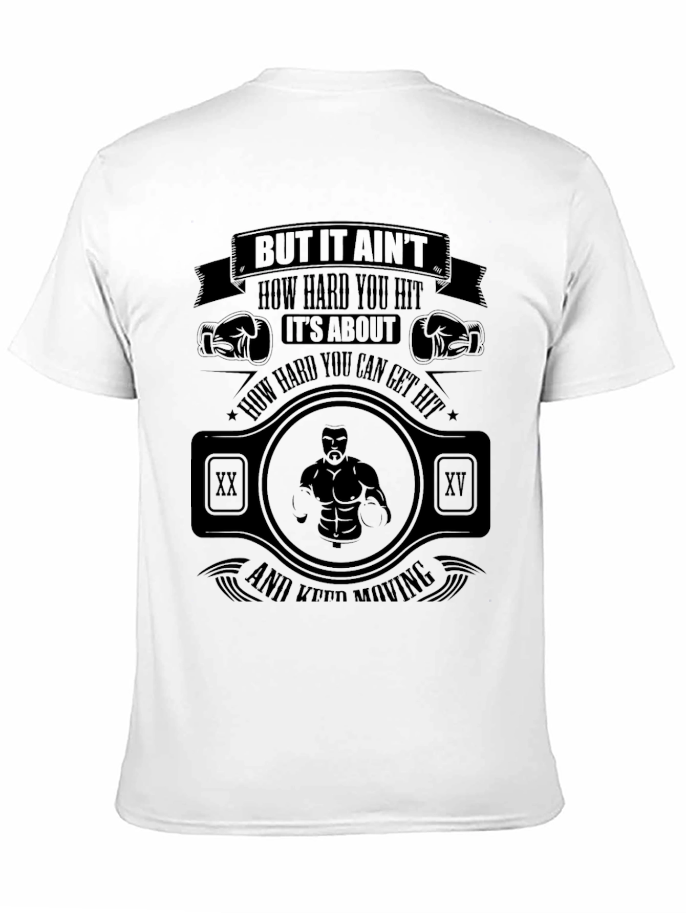 Motivational Boxing T-Shirt: Rocky Quote