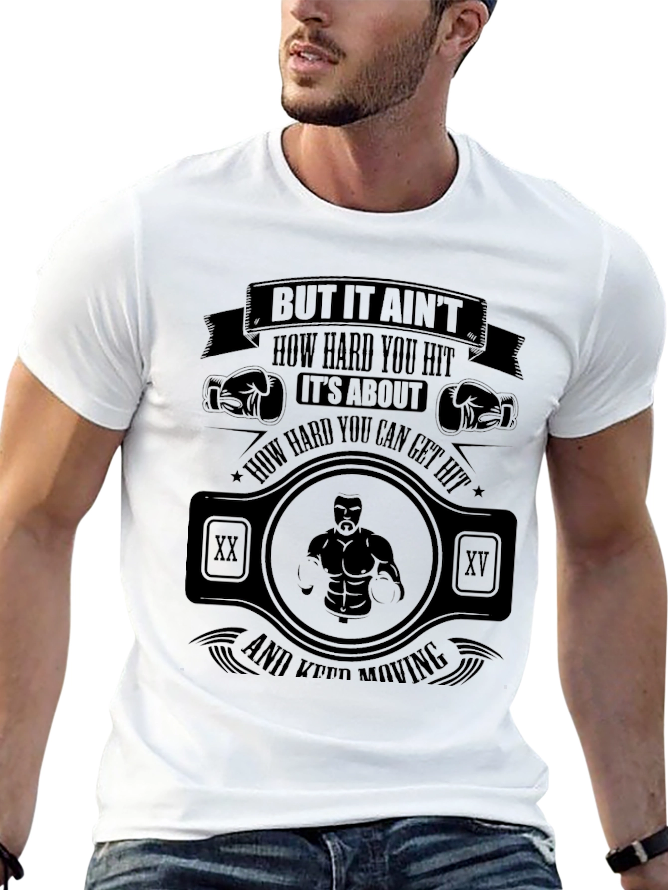 Motivational Boxing T-Shirt: Rocky Quote