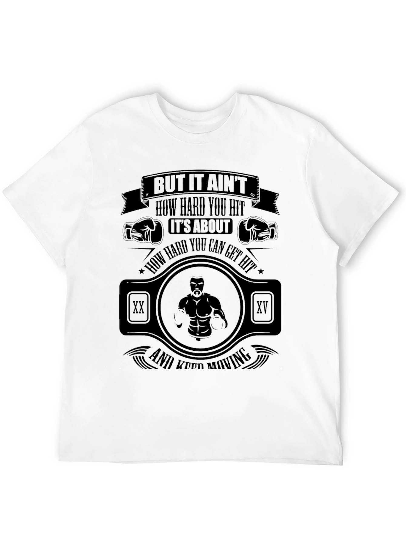 Motivational Boxing T-Shirt: Rocky Quote