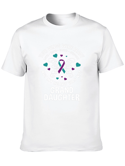 Granddaughter Memorial T-Shirt - Wings Ready Heart Not