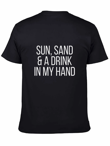 Sun Sand & Drink Graphic Tee - Black
