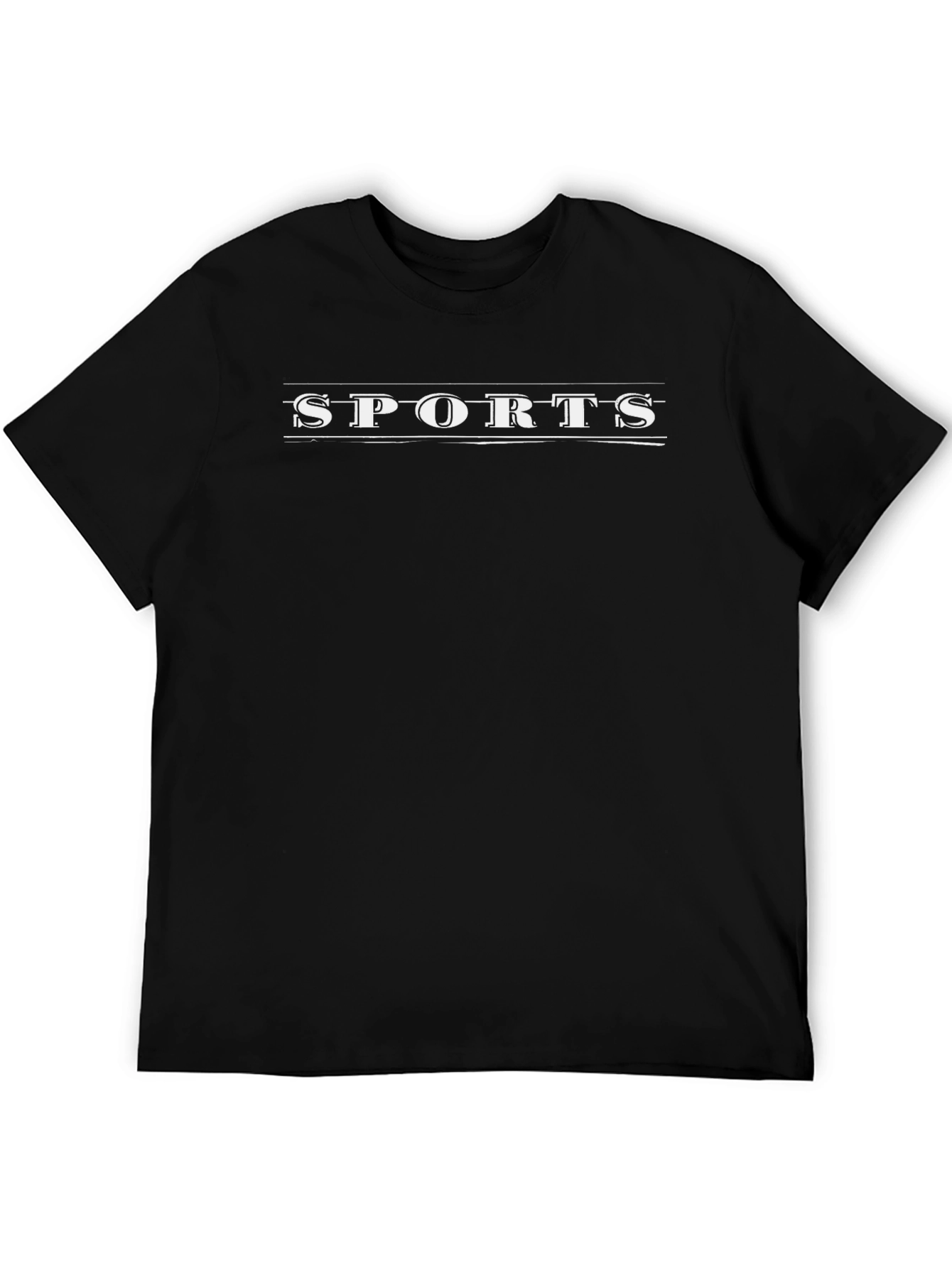 Black SPORTS Graphic Tee