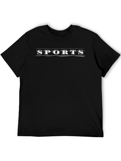 Black SPORTS Graphic Tee
