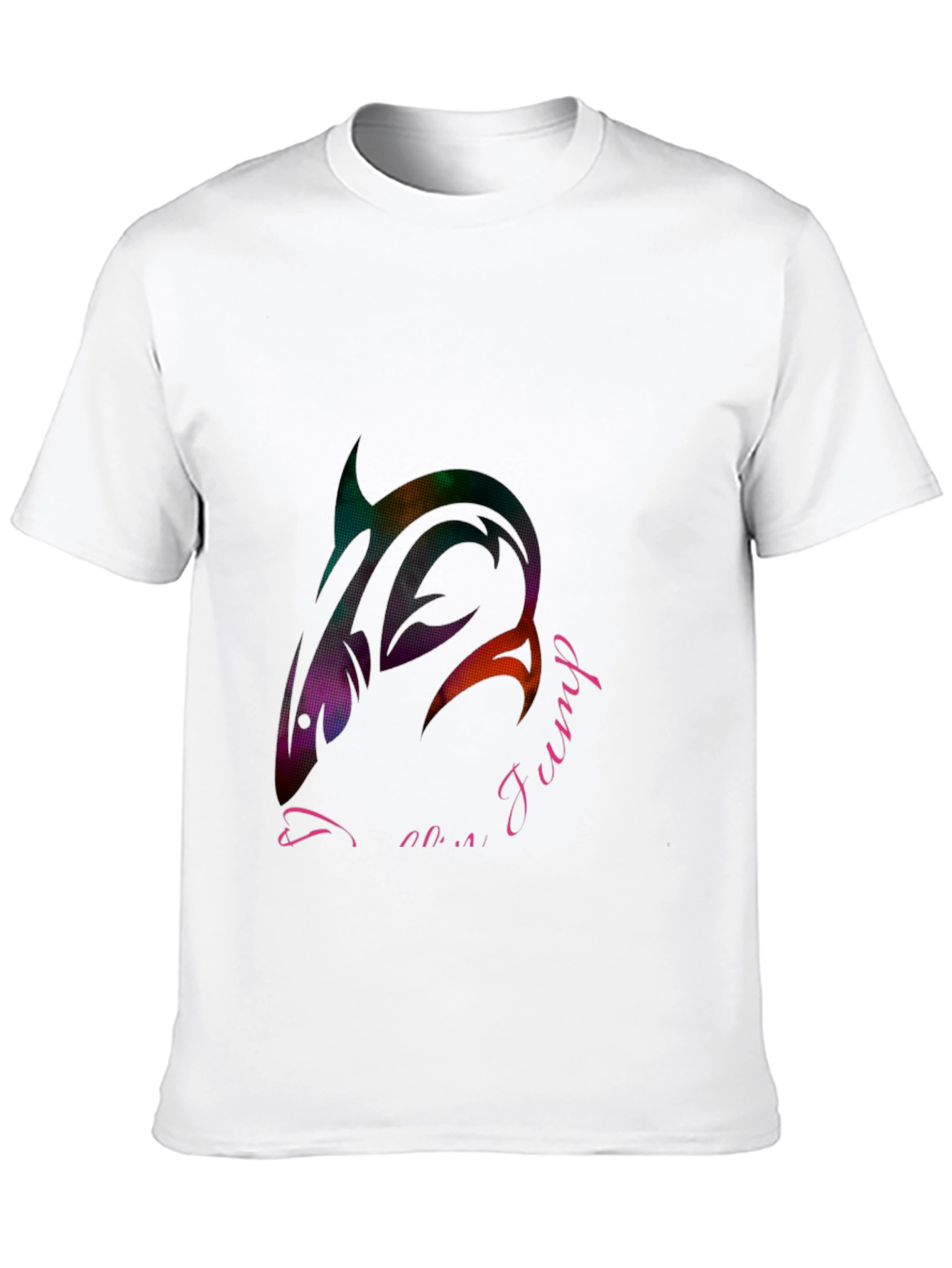 Cool Shark Jump Graphic Black T-Shirt