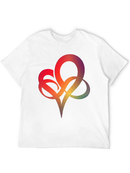 Geometric Heart Graphic Tee