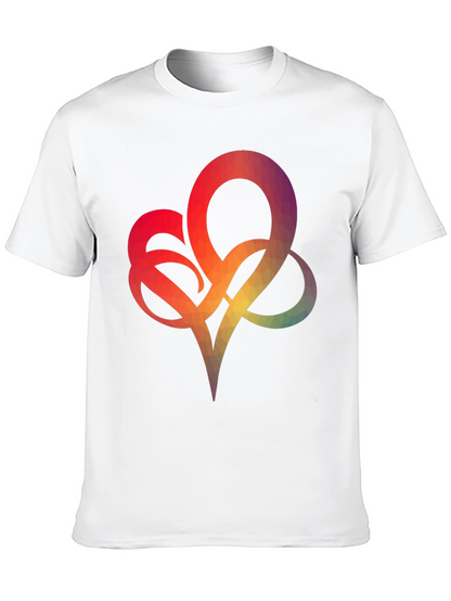 Geometric Heart Graphic Tee