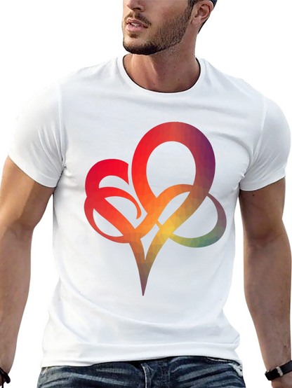 Geometric Heart Graphic Tee