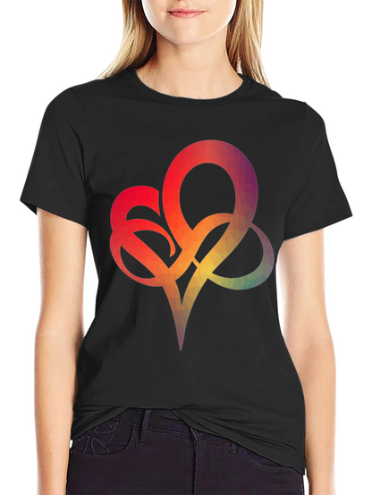 Geometric Heart Graphic Tee