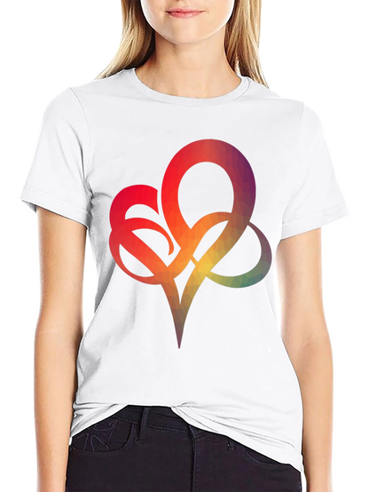 Geometric Heart Graphic Tee