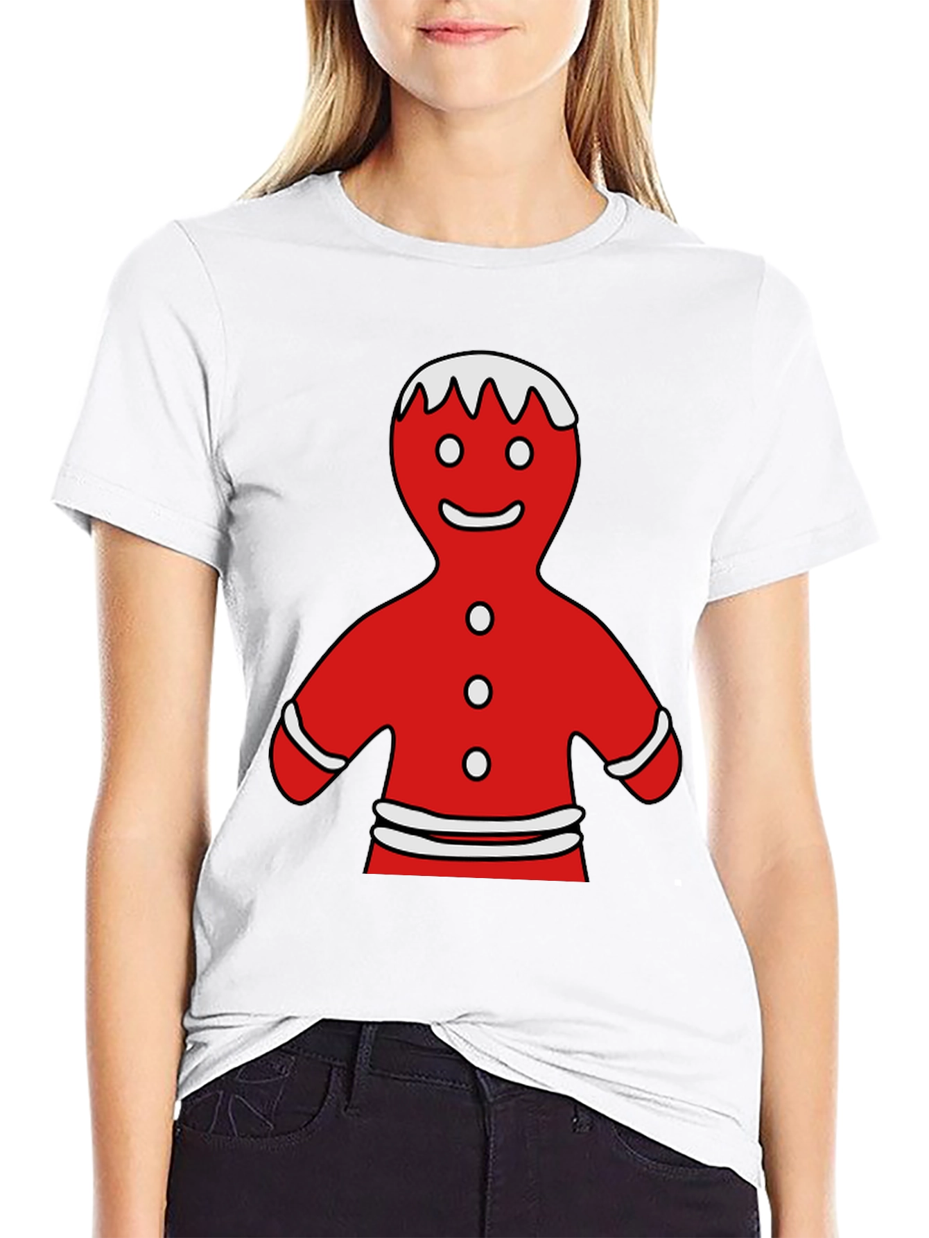 Gingerbread Man Graphic Tee - Holiday Festive Shirt