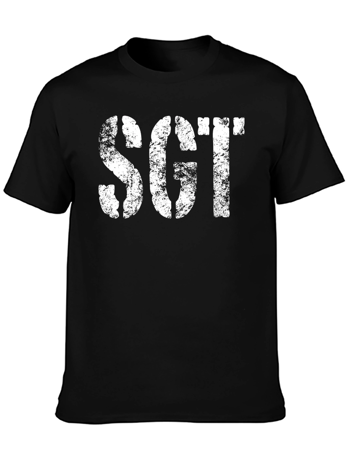 SGT Black Graphic Tee - Military Style T-Shirt