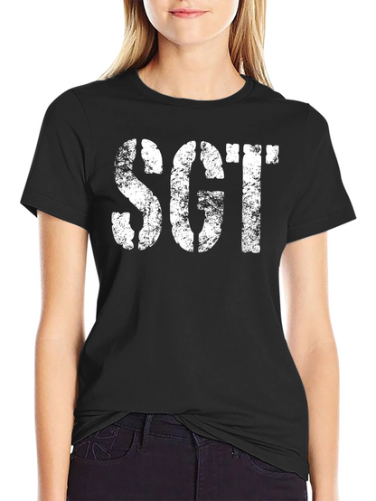 SGT Black Graphic Tee - Military Style T-Shirt