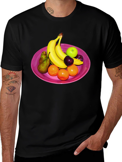 Fruit Bowl Graphic Tee - Casual Style