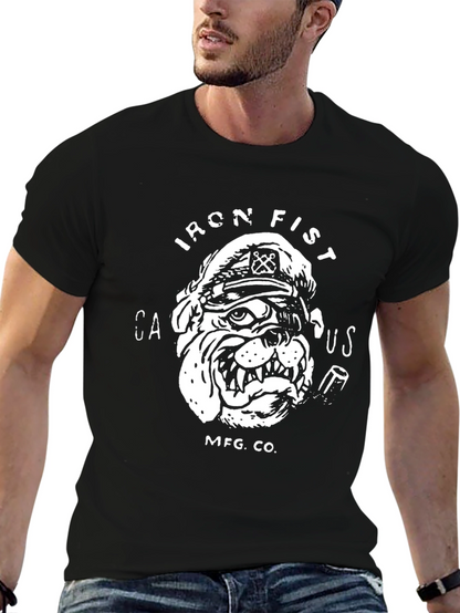 Iron Fist Bulldog Graphic Tee - Black