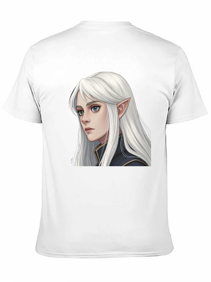 Elf Portrait Black T-Shirt