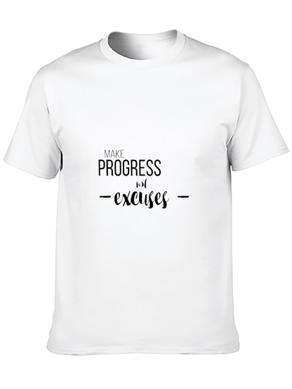 Progress Not Excuses Black T-Shirt