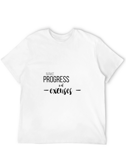 Progress Not Excuses Black T-Shirt