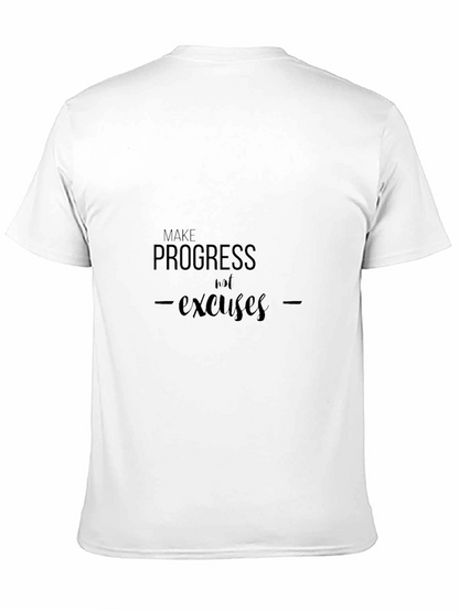 Progress Not Excuses Black T-Shirt