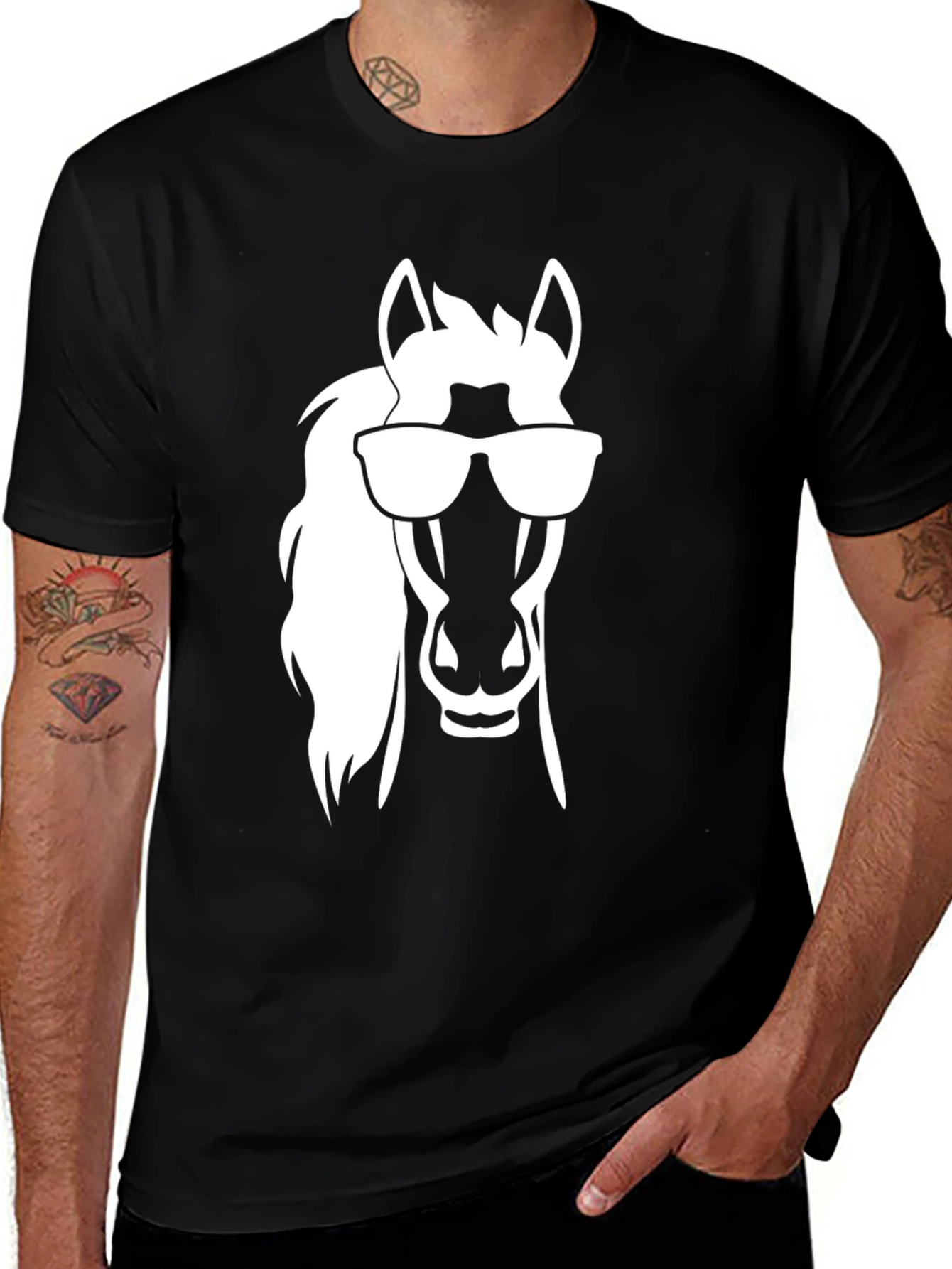 Cool Horse T-Shirt - Black