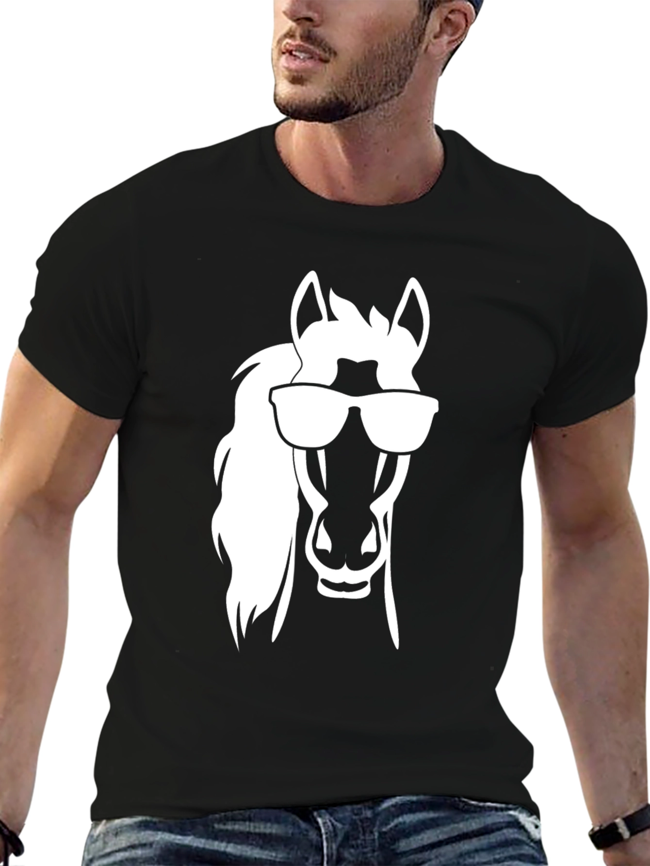 Cool Horse T-Shirt - Black