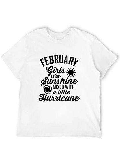 February Girls Sunshine Hurricane Black T-Shirt