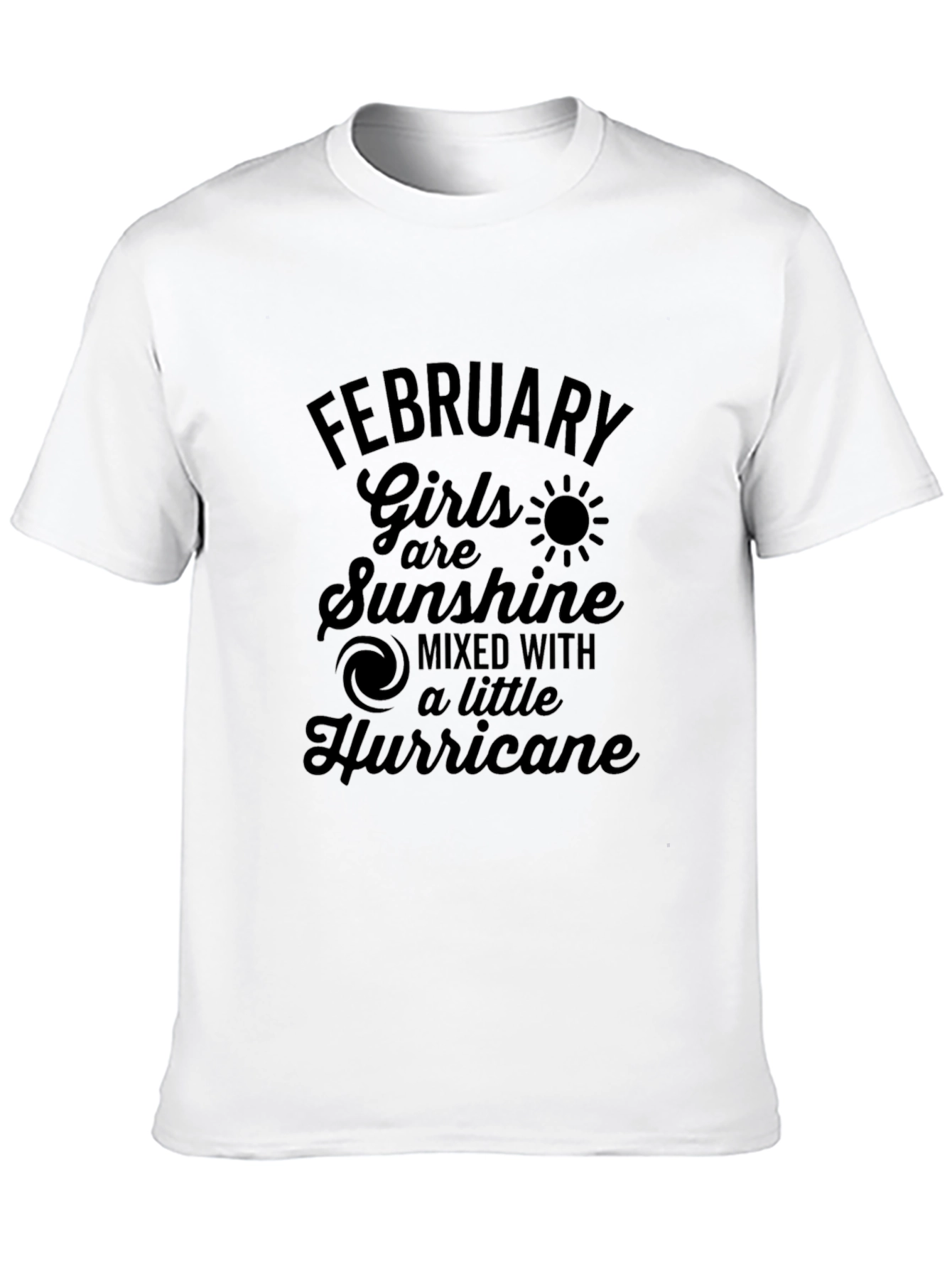 February Girls Sunshine Hurricane Black T-Shirt