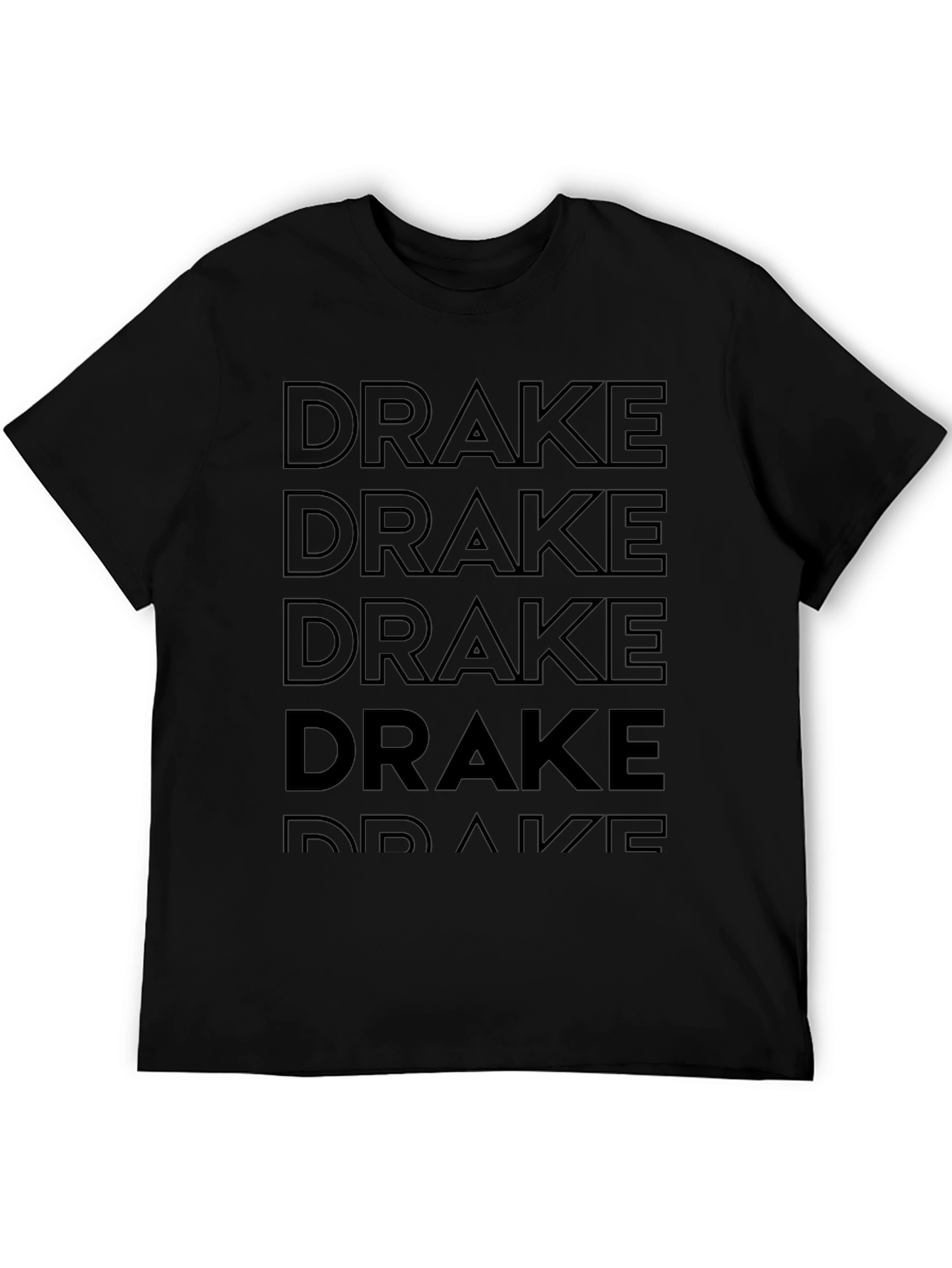 Mens Black Drake Graphic T-Shirt