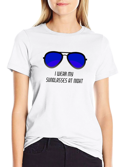 Sunglasses at Night Graphic Tee - Black
