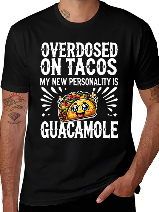 Taco Lover Graphic Tee - Overdosed on Tacos