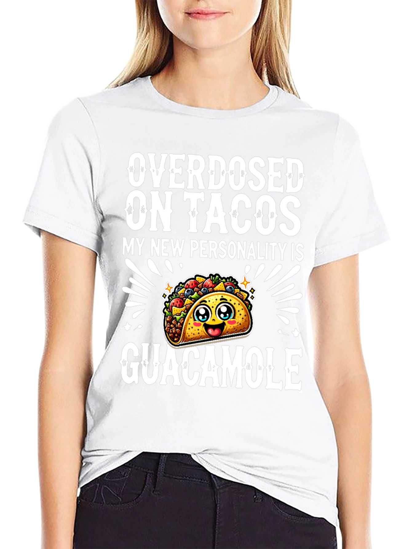 Taco Lover Graphic Tee - Overdosed on Tacos