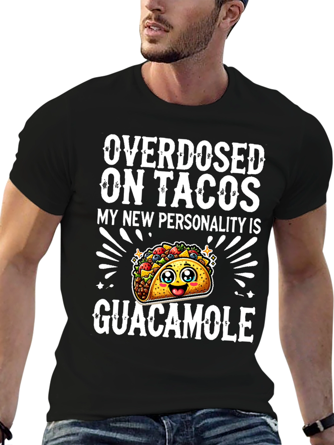 Taco Lover Graphic Tee - Overdosed on Tacos