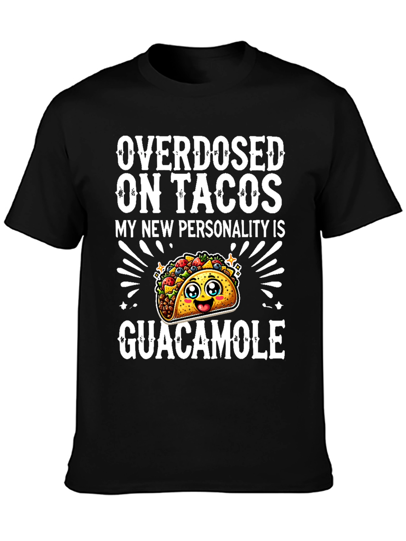 Taco Lover Graphic Tee - Overdosed on Tacos