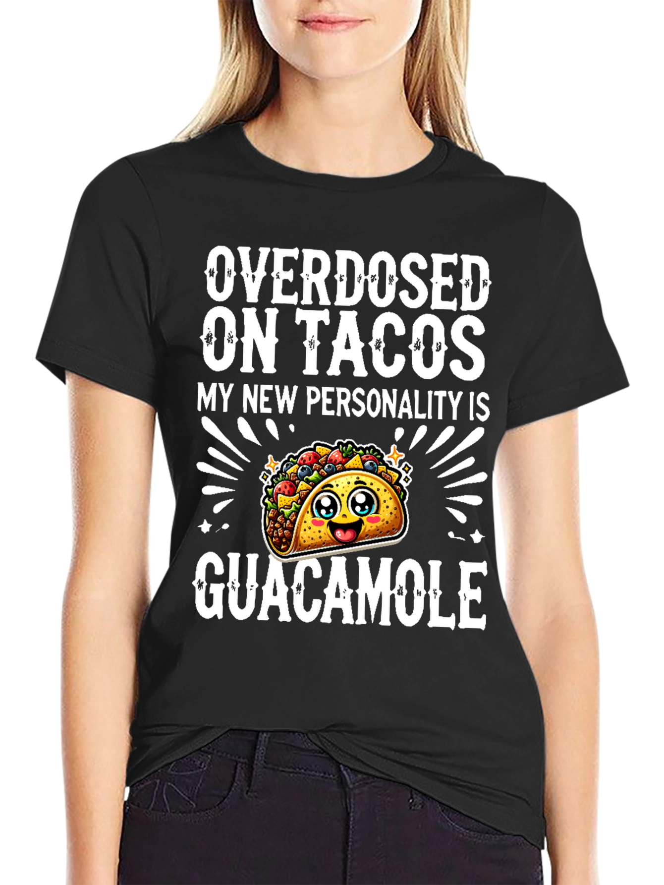 Taco Lover Graphic Tee - Overdosed on Tacos