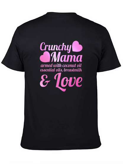 Crunchy Mama T-Shirt - Coconut Oil Breastmilk & Love
