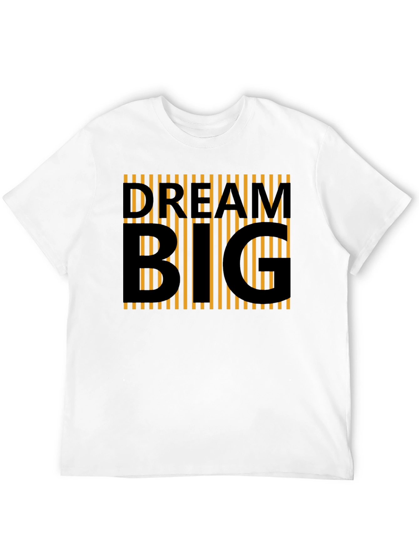 Dream Big Graphic Tee - Black Cotton Casual