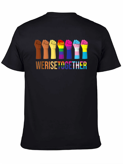 We Rise Together Pride Fist T-Shirt
