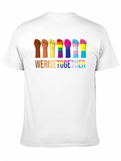 We Rise Together Pride Fist T-Shirt