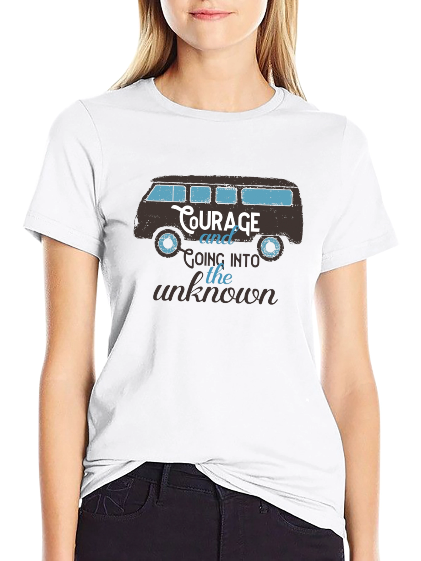 Courage Van Graphic Tee - Mens Black T-Shirt