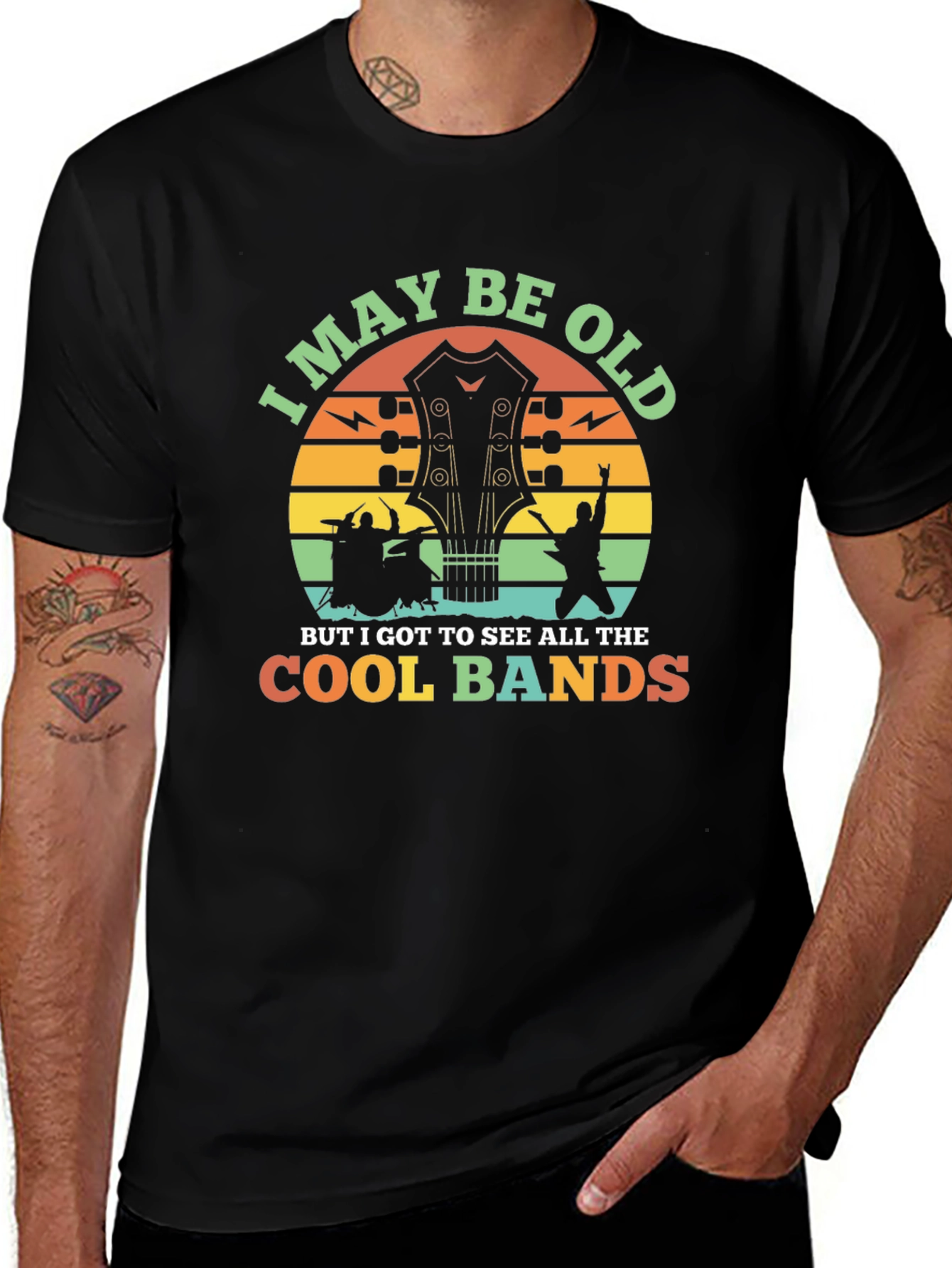 I May Be Old Cool Bands T-Shirt